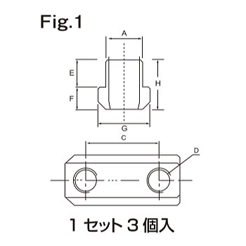 北川用 Tナット T05 (3個入り)　ギガ・セレクション